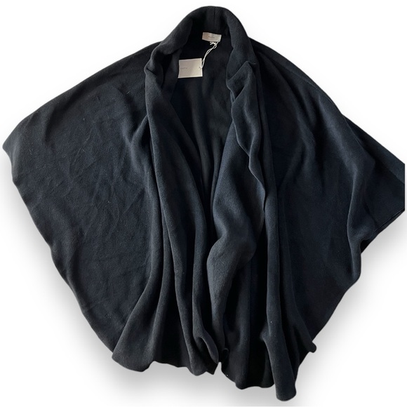 PLUTO Lingerie Peony Wrap in Black Soft & Cozy Lounge ONE SIZE NWT - Picture 3 of 11